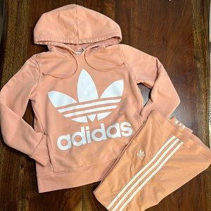 Adidas set womens XS hoodie and leggings